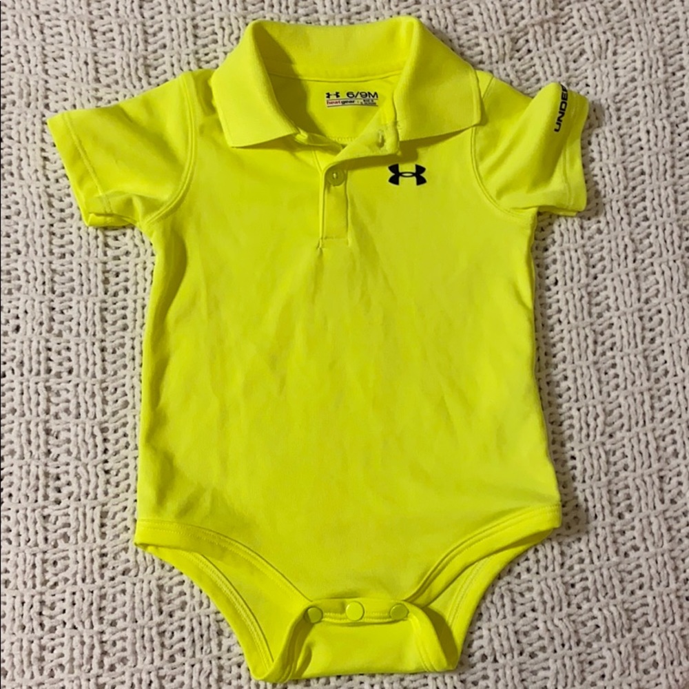 Under Armour yellow bodysuit